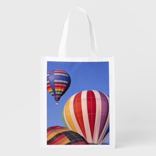 USA Idaho Teton Valley Colorful hot_air Reusable Grocery Bag