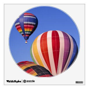 USA, Idaho, Teton Valley. Colorful hot-air Wall Sticker