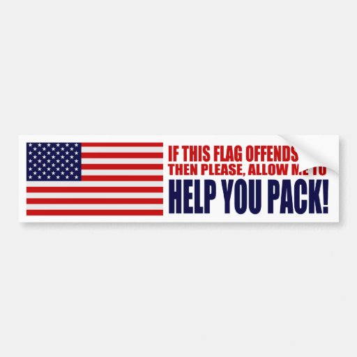 If This Flag Offends You Bumper Stickers & If This Flag Offends You ...