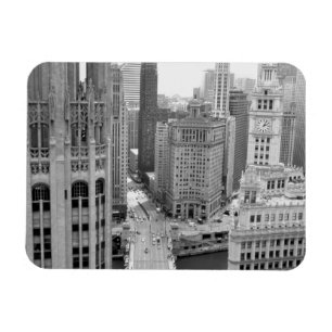USA, IL, Chicago, Loop from Hotel Magnet