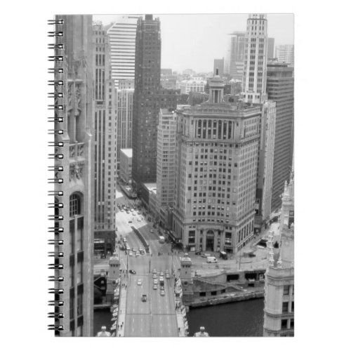 USA IL Chicago Loop from Hotel Notebook