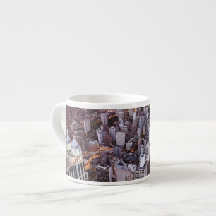 USA, Illinois, Chicago, Aerial view of Lake Espresso Cup