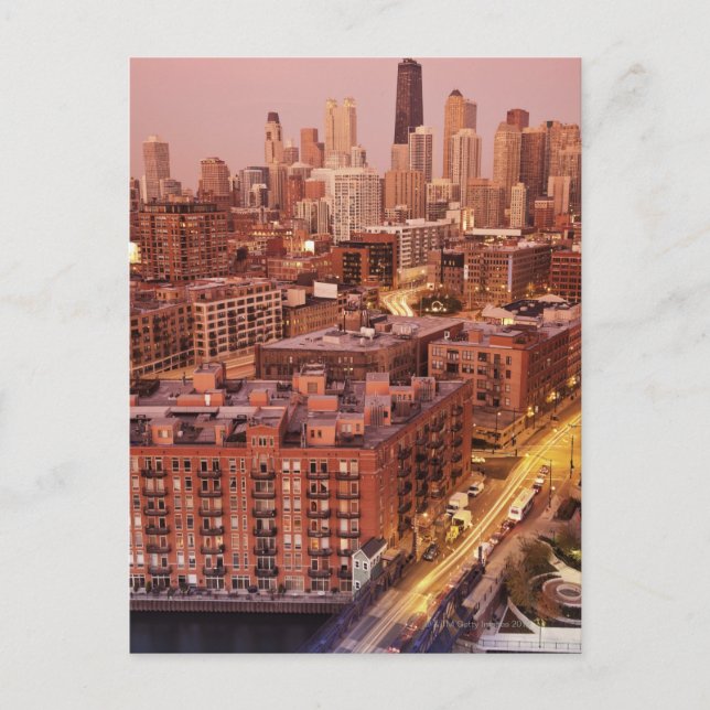 USA, Illinois, Chicago, Chicago River 2 Postcard (Front)