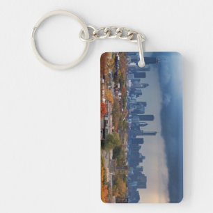 USA, Illinois, Chicago, cityscape Keychain