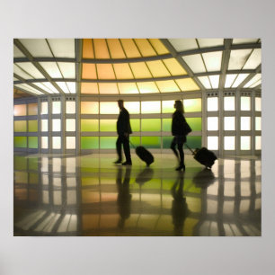 USA, Illinois, Chicago: O'Hare International Poster