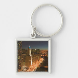 USA, Illinois, Chicago: The Loop: Buildings Keychain