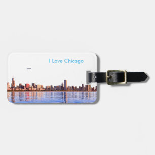 USA image for Luggage Tag w/ leather strap