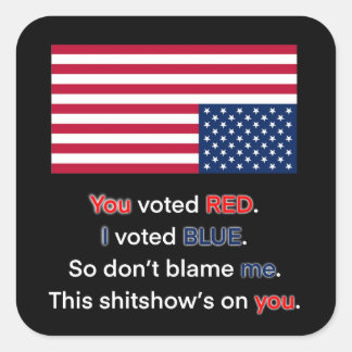 USA in distress Square Sticker
