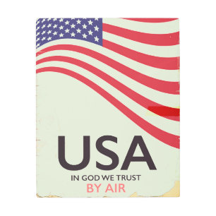 USA "In god we Trust" vintage poster