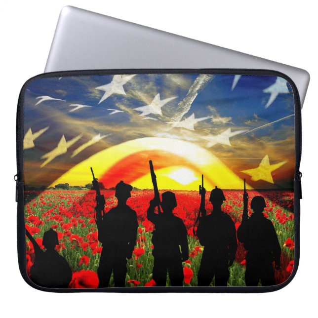 USA In Honor Laptop Sleeve (Front)