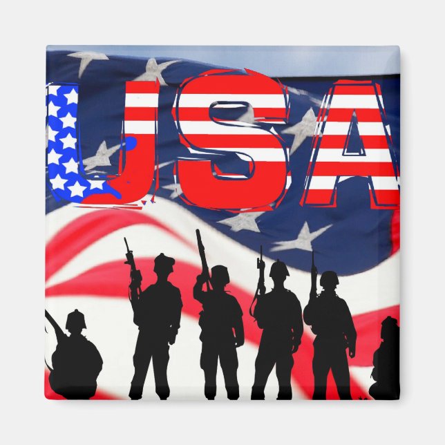 USA In Honor Magnet (Front)