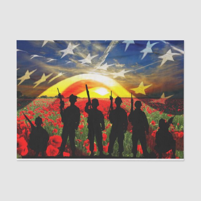 USA In Honor Tissue Paper (Front)