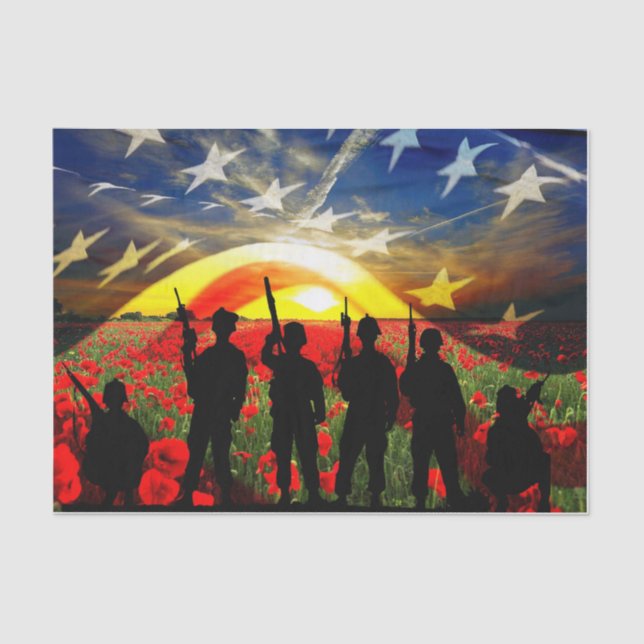 USA In Honor Tissue Paper (Front)