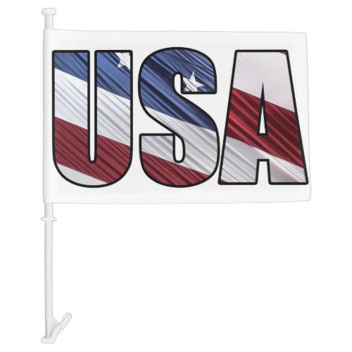 USA in Red White and Blue American Patriotic Flag
