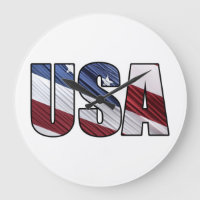 USA in Red White and Blue American Patriotic Flag