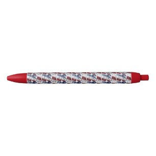 USA in Red White and Blue American Patriotic Flag Pen