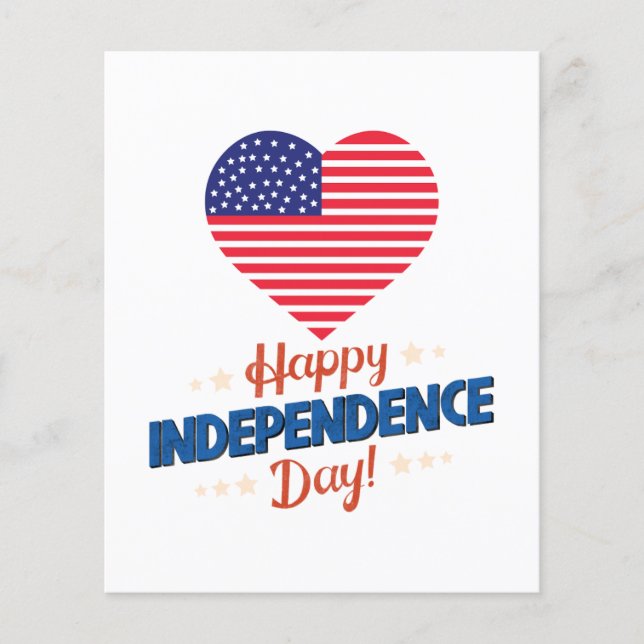 USA Independance Day Paper Sheet (Front)