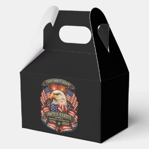 USA Independence 250th Anniversary 1776 2026 Favor Boxes