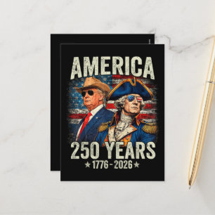 USA Independence 250th Anniversary 1776 2026 Holiday Postcard