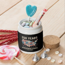 usa independence 250th anniversary candy jar
