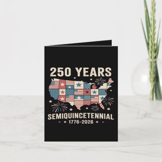 USA Independence 250th Anniversary  Holiday Card (Front)