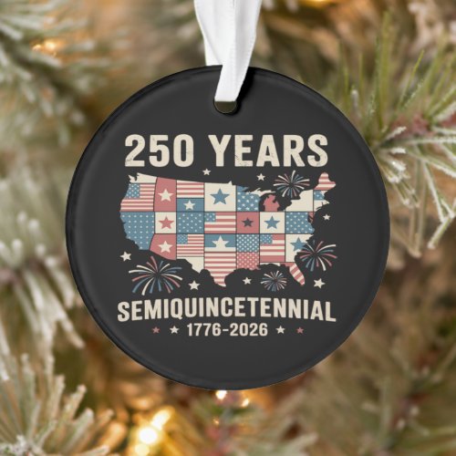 usa independence 250th anniversary ornament