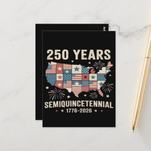 USA Independence 250th Anniversary  Postcard