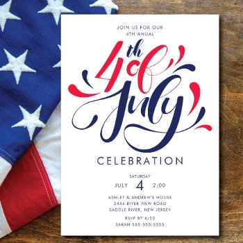 Usa Independence Bash Invitation by invitationstop at Zazzle