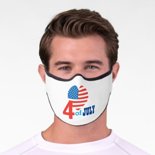 USA Independence Day 4th of JULY American Flag Premium Face Mask