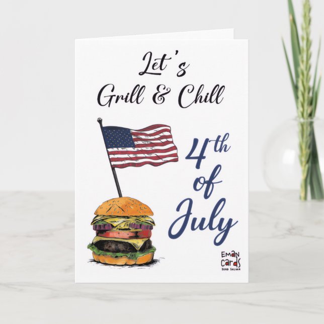 USA Independence Day - Chill Card (Front)
