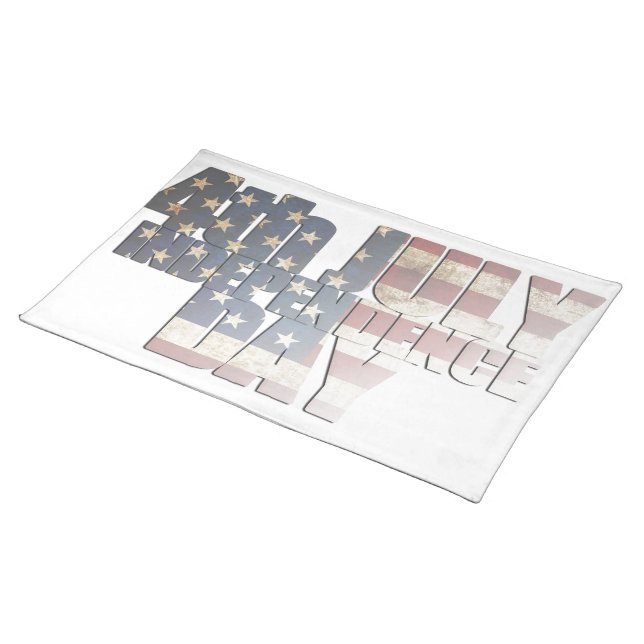 USA/Independence Day Cloth Placemat (On Table)