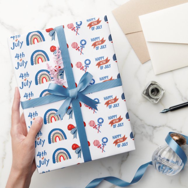 USA Independence Day Gift Wrap Pattern (Gifting)