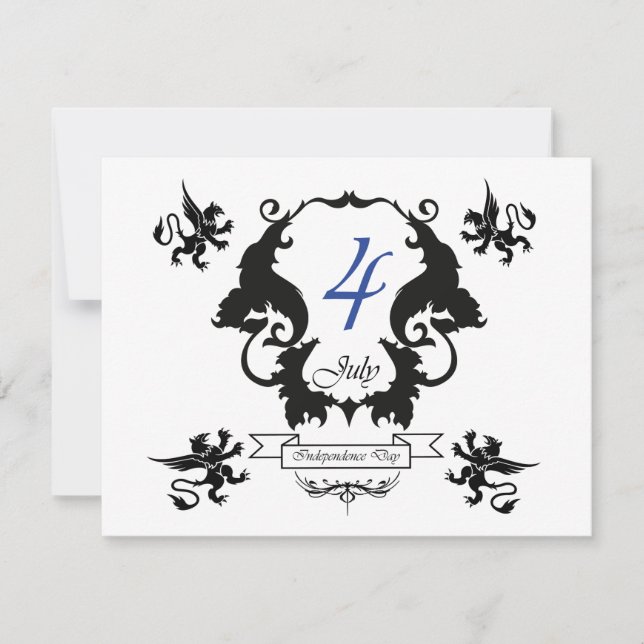 USA Independence Day greeting card (Front)