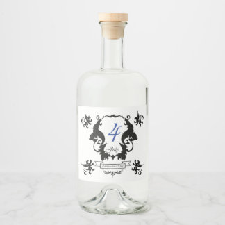 USA Independence Day greeting card Liquor Bottle Label