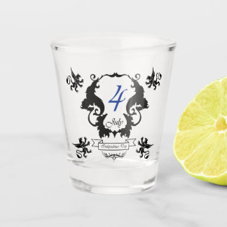 USA Independence Day greeting card Shot Glass