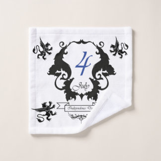 USA Independence Day greeting card Wash Cloth