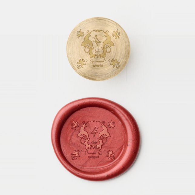 USA Independence Day greeting card Wax Seal Stamp (Stamped)