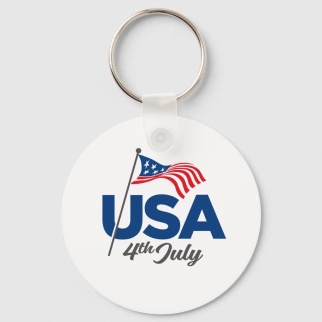 USA Independence Day Keychain (Front)