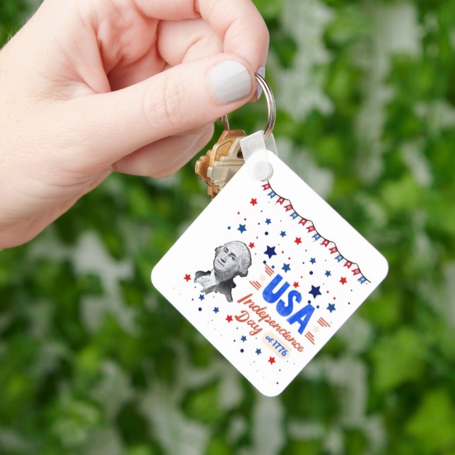 USA Independence Day Keychain (Hand)