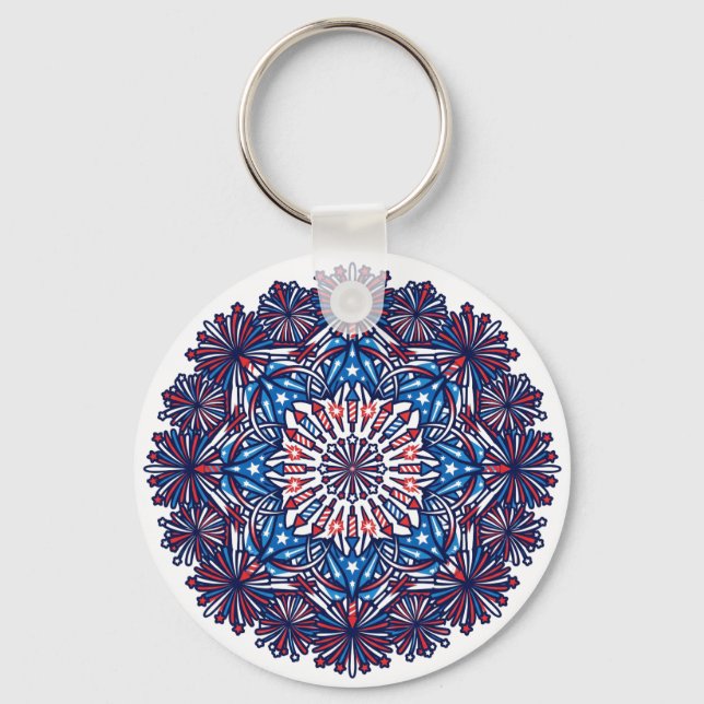 USA Independence Day Keychain (Front)