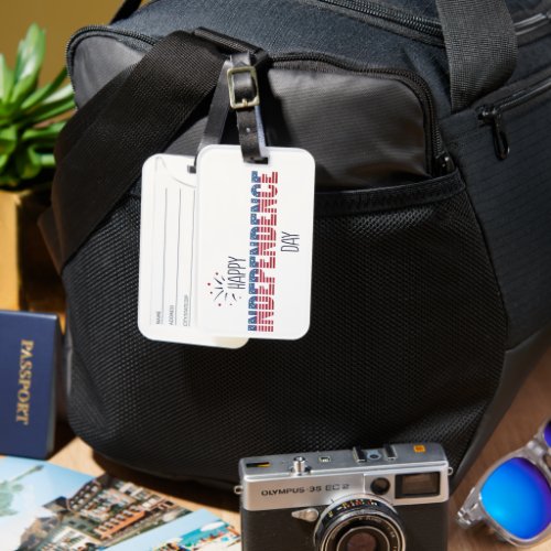 USA Independence Day Luggage Tag