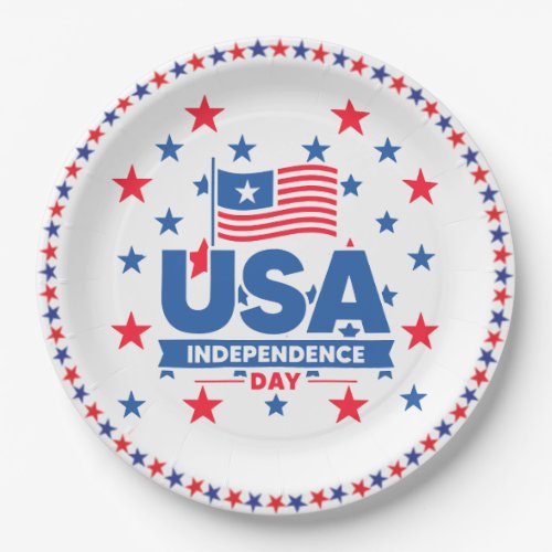 USA Independence Day Paper Plates