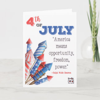 USA Independence Day - Quote Card