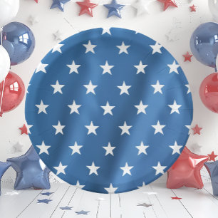 USA Independence Day Stars Paper Plates