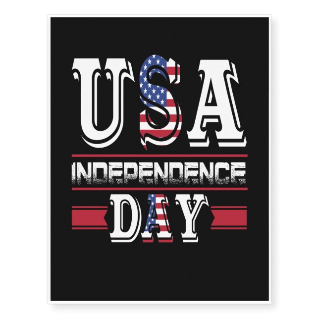 USA Independence Day Temporary Tattoos (Front)