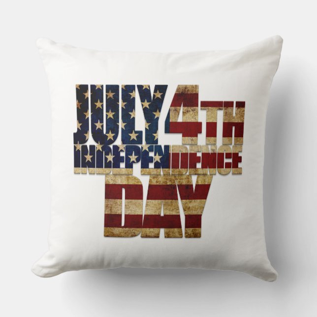 USA/Independence Day Throw Pillow (Front)