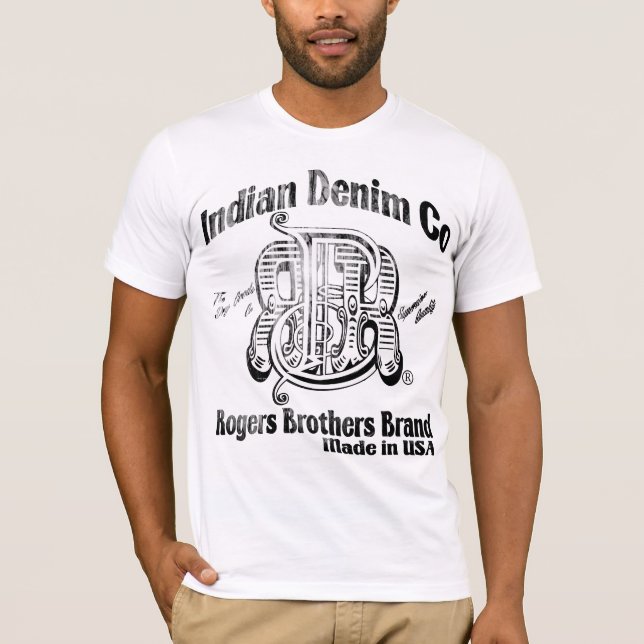 USA Indian denim co by Rogers brothers T-Shirt (Front)