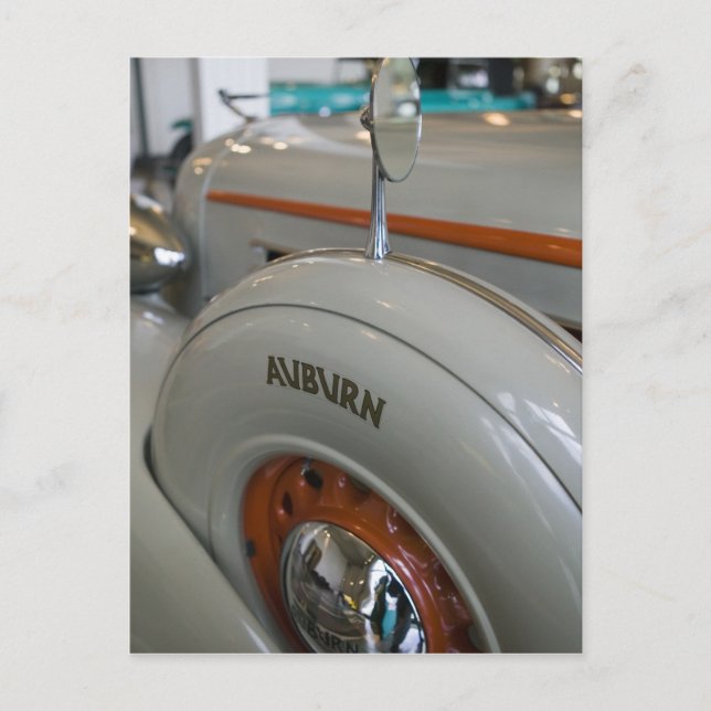 USA, Indiana, Auburn: Auburn, Cord, Duesenberg 13 Postcard (Front)