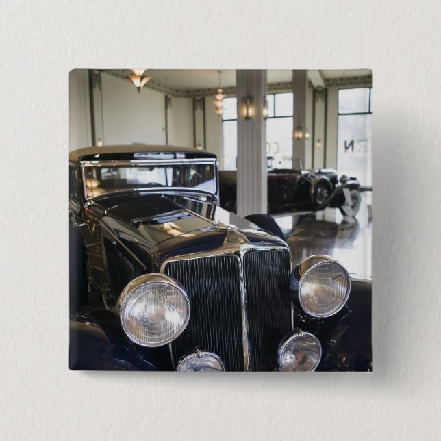 USA, Indiana, Auburn: Auburn, Cord, Duesenberg 6 Pinback Button (Front)