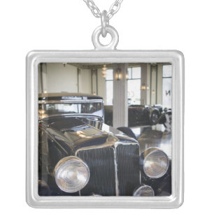 USA, Indiana, Auburn: Auburn, Cord, Duesenberg 6 Silver Plated Necklace
